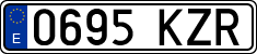 License plates of Spain, Ordinary (2000)