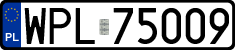 License plates of Poland, Regular car plates