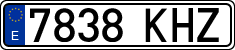 License plates of Spain, Ordinary (2000)