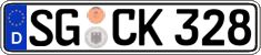 German license plate, Regular plates