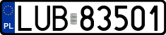 License plates of Poland, Regular car plates
