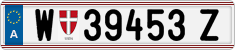License plate of Austria, Regular plates