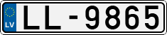 License plate of Latvia, Regular car plates