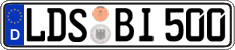 German license plate, Regular plates