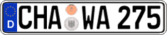 German license plate, Regular plates