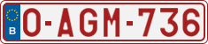 License plate of Belgium, Regular plates (2010)