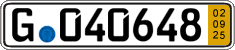German license plate, Short-term transit plates