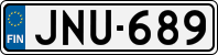 License plate of Finland, Cars