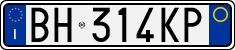 License plate of Italy, Cars (1994 year series)