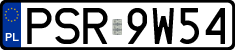 License plates of Poland, Regular car plates