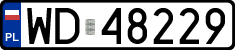 License plates of Poland, Regular car plates