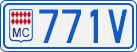 License plate of Monaco, Cars