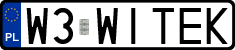 License plates of Poland, Vanity Plates
