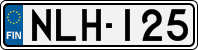 License plate of Finland, Cars