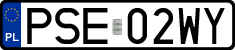 License plates of Poland, Regular car plates