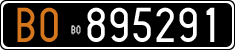 License plate of Italy, Cars (1927 year series)