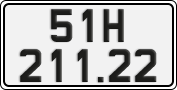 License plate of Vietnam, Cars