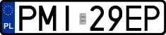 License plates of Poland, Regular car plates