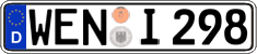 German license plate, Regular plates