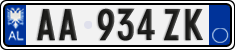 License plate of Albania, Cars (2011)