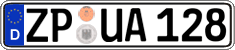 German license plate, Regular plates