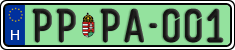 license plates of Hungary, Regular plates (2022)