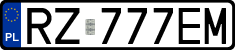 License plates of Poland, Regular car plates