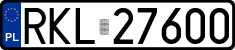 License plates of Poland, Regular car plates
