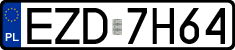 License plates of Poland, Regular car plates