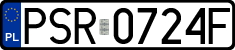 License plates of Poland, Regular car plates