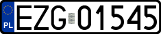 License plates of Poland, Regular car plates