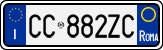 License plate of Italy, Cars (1994 year series)