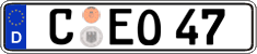 German license plate, Regular plates