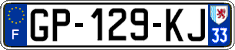 French license plate, SIV (ordinary)