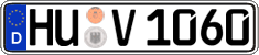 German license plate, Regular plates