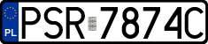 License plates of Poland, Regular car plates