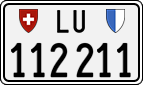 License plate of Switzerland, Cars