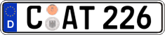 German license plate, Regular plates