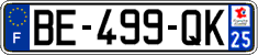 French license plate, SIV (ordinary)