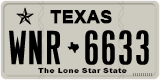 Texas, Regular plates (2012) (АBC-1234)