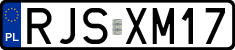 License plates of Poland, Regular car plates