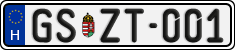 license plates of Hungary, Regular plates (2022)