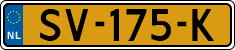 License plate of the Netherlands, Cars
