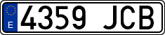 License plates of Spain, Ordinary (2000)