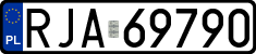 License plates of Poland, Regular car plates