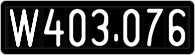 License plate of Austria, 1947 year system