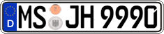 German license plate, Regular plates