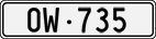 License plate of Switzerland, Cars