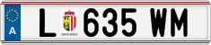 License plate of Austria, Regular plates