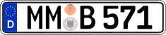 German license plate, Regular plates